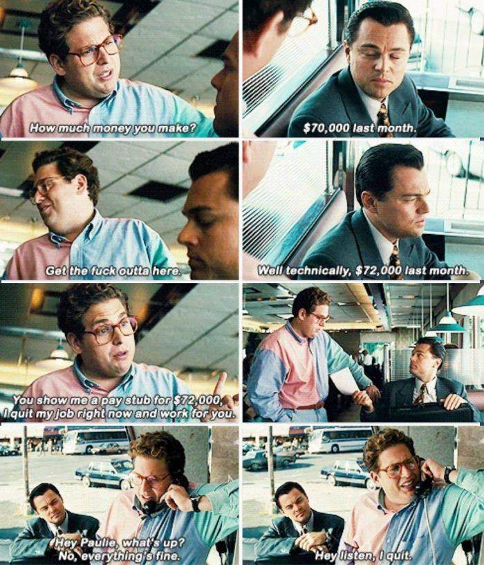 How To Quit Your Job The Wolf of Wall Street Style