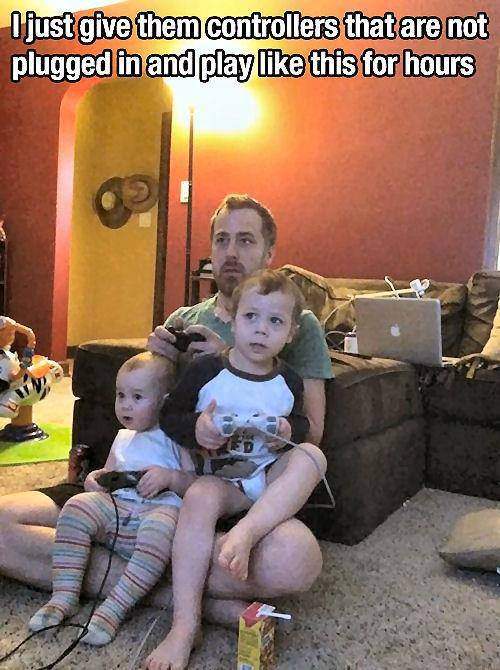 I just gave kids controller that are not plugged in and play like this for hours.