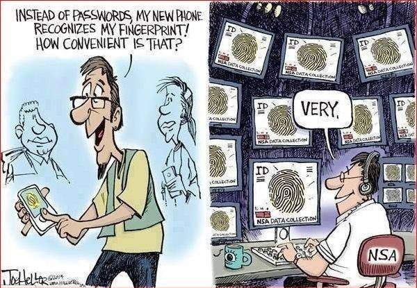 Instead of passwords, my phone recognize my fingerprint! How convenient is that?