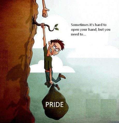 Sometimes it's hard to open your hand but you need to.