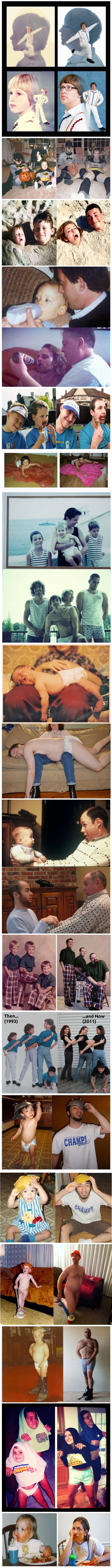 Then and now - collection of photos 