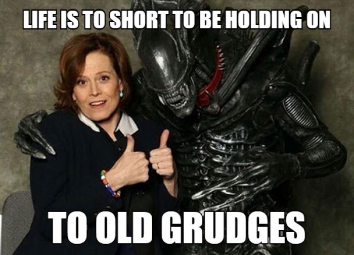 Life is to short to be holding on to old grudges